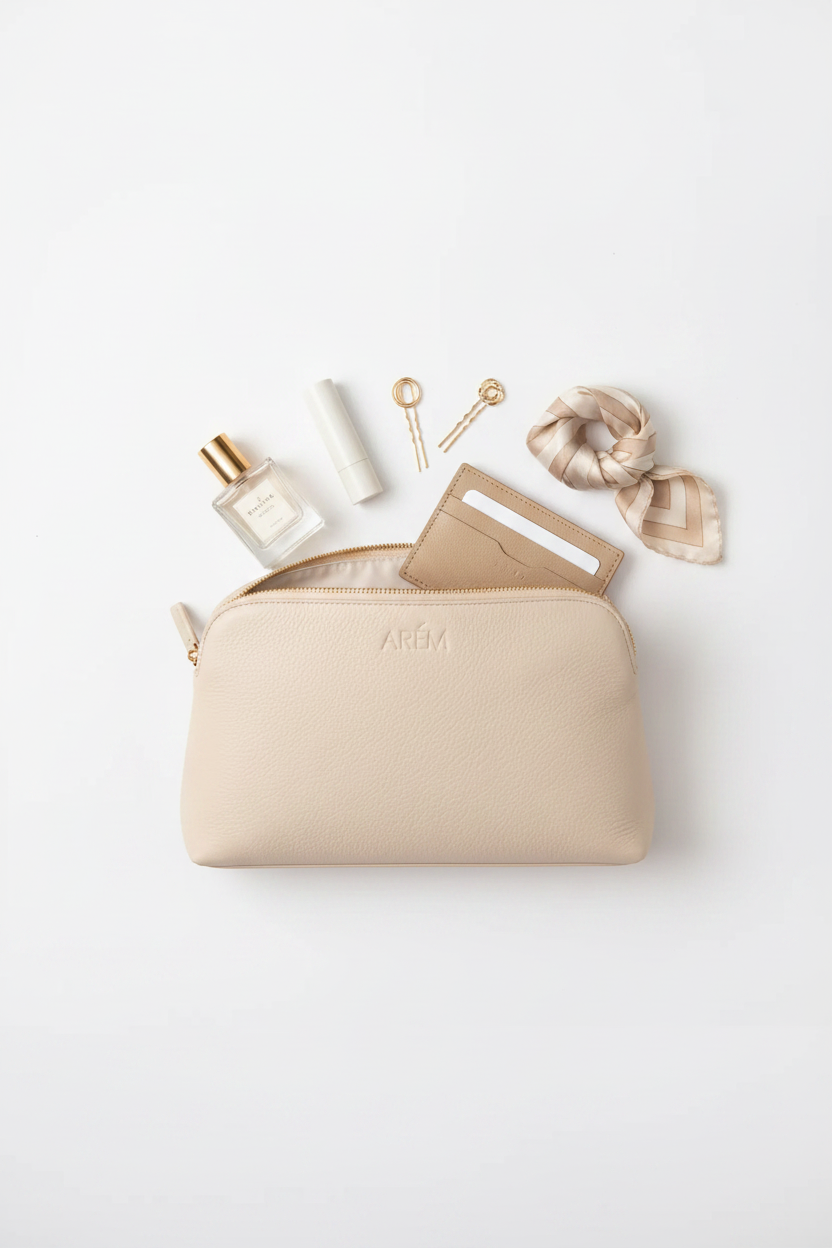 The Oat Leather Travel Pouch