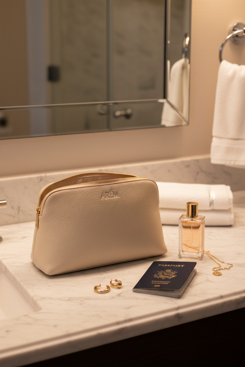 The Oat Leather Travel Pouch